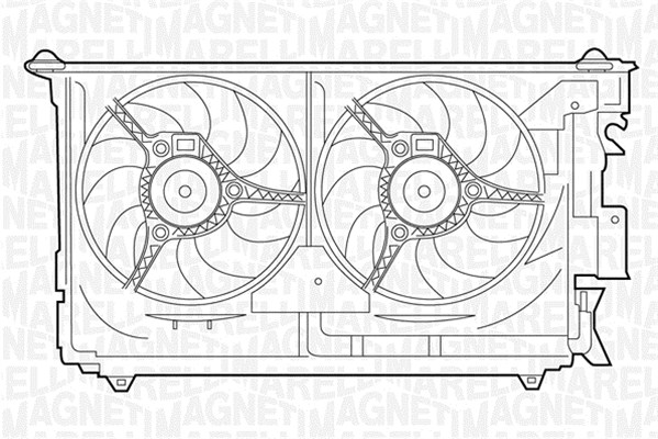 Ventilatorwiel-motorkoeling Magneti Marelli 069422284010