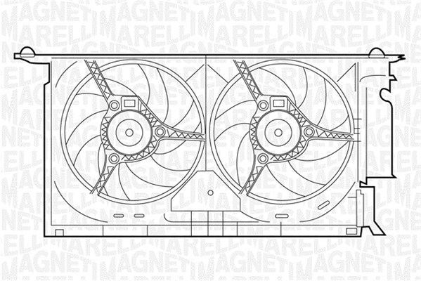 Ventilatorwiel-motorkoeling Magneti Marelli 069422285010