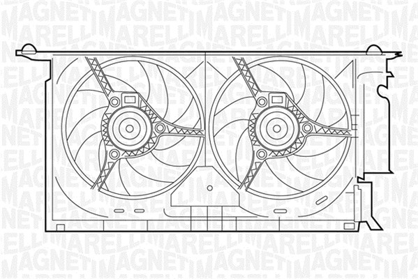 Ventilatorwiel-motorkoeling Magneti Marelli 069422286010