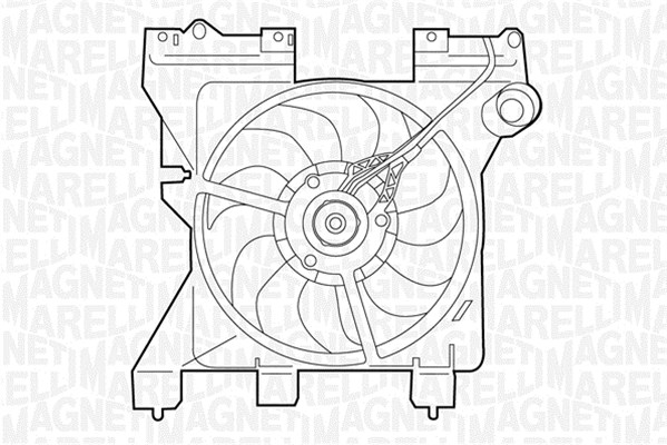 Ventilatorwiel-motorkoeling Magneti Marelli 069422287010