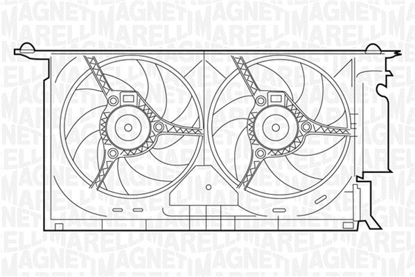 Ventilatorwiel-motorkoeling Magneti Marelli 069422289010