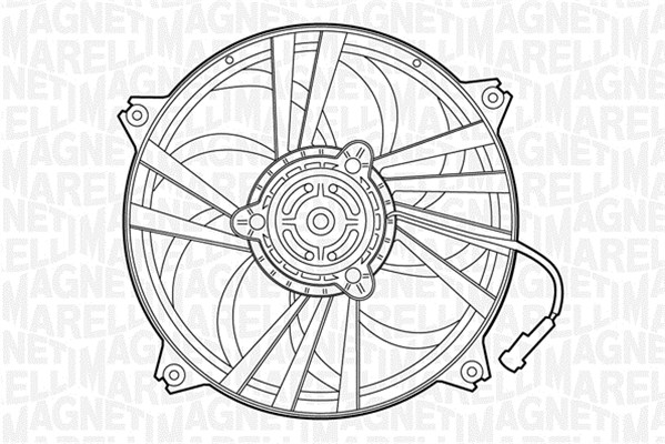 Ventilatorwiel-motorkoeling Magneti Marelli 069422300010
