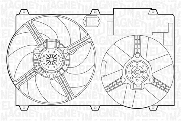 Ventilatorwiel-motorkoeling Magneti Marelli 069422302010