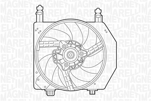 Ventilatorwiel-motorkoeling Magneti Marelli 069422305010