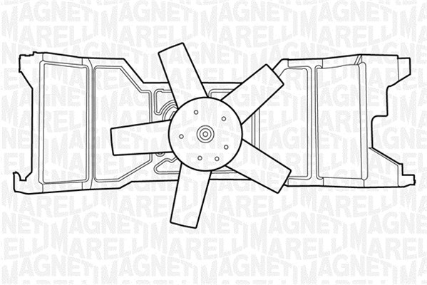 Ventilatorwiel-motorkoeling Magneti Marelli 069422309010