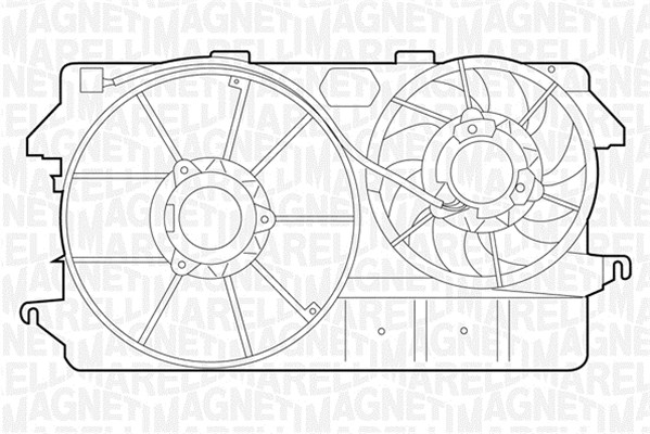 Ventilatorwiel-motorkoeling Magneti Marelli 069422321010