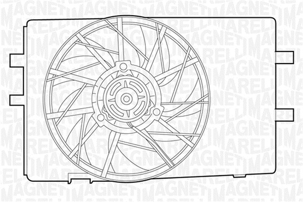 Ventilatorwiel-motorkoeling Magneti Marelli 069422325010