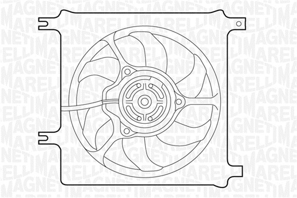 Ventilatorwiel-motorkoeling Magneti Marelli 069422329010