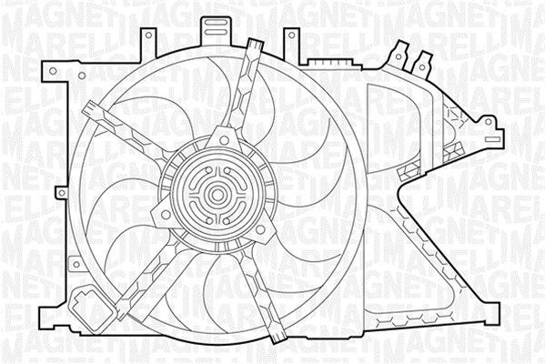 Ventilatorwiel-motorkoeling Magneti Marelli 069422331010