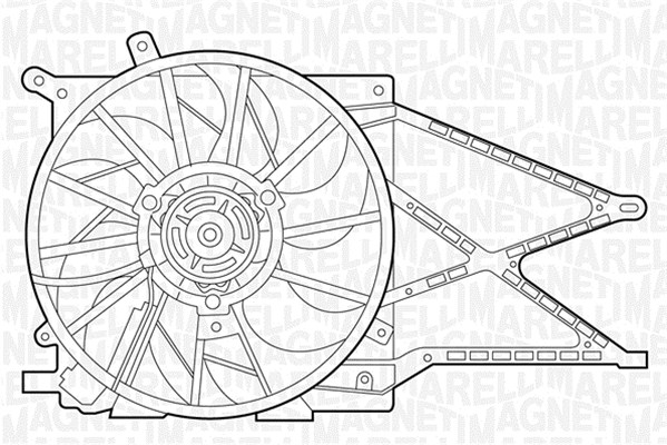 Ventilatorwiel-motorkoeling Magneti Marelli 069422332010