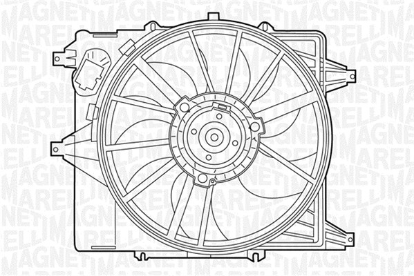 Ventilatorwiel-motorkoeling Magneti Marelli 069422345010