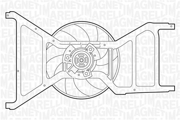 Ventilatorwiel-motorkoeling Magneti Marelli 069422353010
