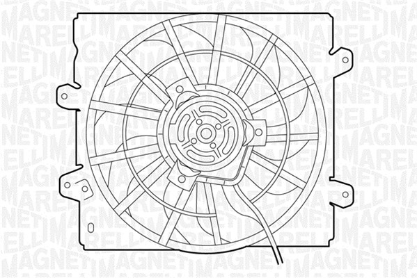 Ventilatorwiel-motorkoeling Magneti Marelli 069422361010