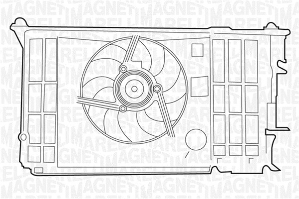 Ventilatorwiel-motorkoeling Magneti Marelli 069422373010