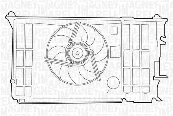 Ventilatorwiel-motorkoeling Magneti Marelli 069422379010