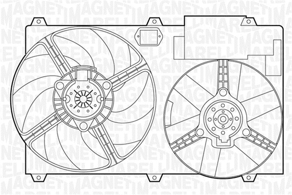 Ventilatorwiel-motorkoeling Magneti Marelli 069422389010