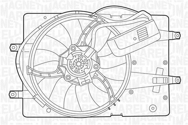 Ventilatorwiel-motorkoeling Magneti Marelli 069422393010
