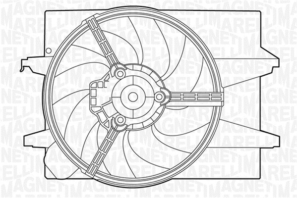 Ventilatorwiel-motorkoeling Magneti Marelli 069422395010