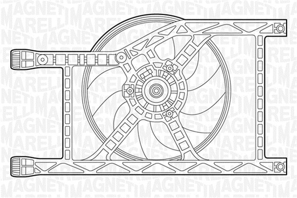 Ventilatorwiel-motorkoeling Magneti Marelli 069422449010