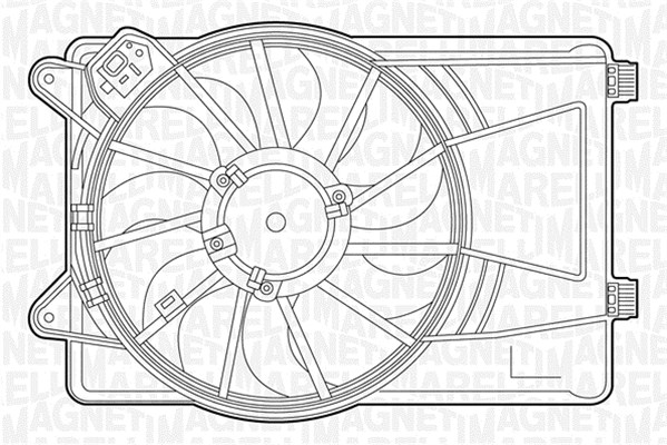Ventilatorwiel-motorkoeling Magneti Marelli 069422455010
