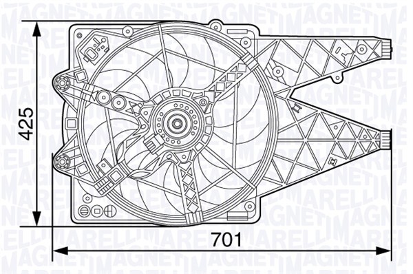 Magneti Marelli Kachelventilator 069412502010