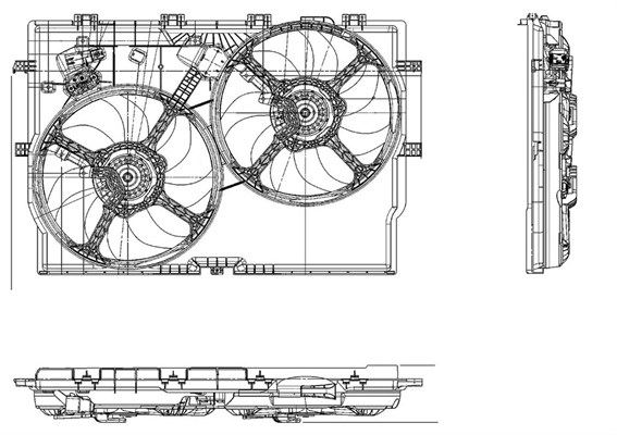 Ventilatorwiel-motorkoeling Magneti Marelli 069422578010