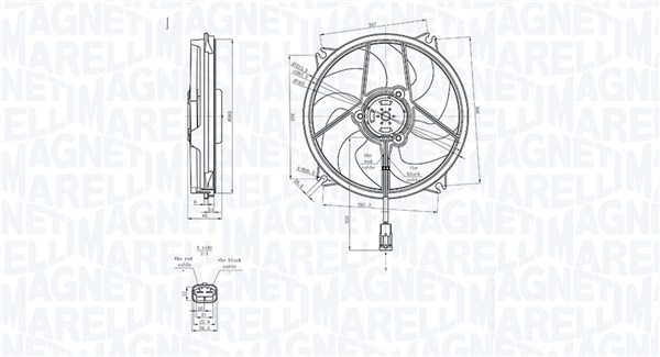 Ventilatorwiel-motorkoeling Magneti Marelli 069422839010