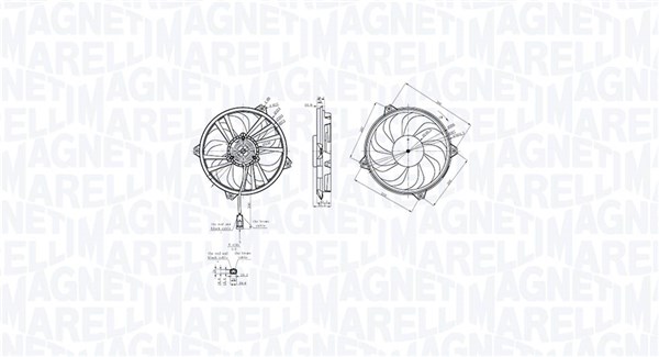 Ventilatorwiel-motorkoeling Magneti Marelli 069422855010