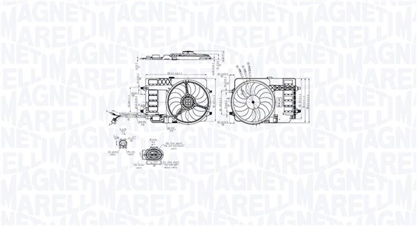 Ventilatorwiel-motorkoeling Magneti Marelli 069422858010