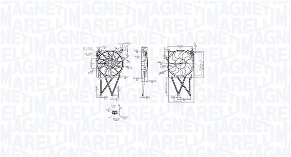 Ventilatorwiel-motorkoeling Magneti Marelli 069422862010