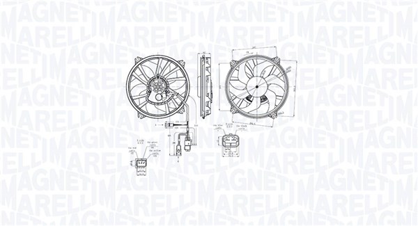 Ventilatorwiel-motorkoeling Magneti Marelli 069422870010