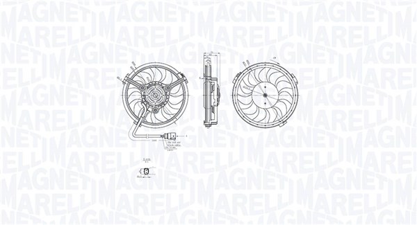 Ventilatorwiel-motorkoeling Magneti Marelli 069422880010