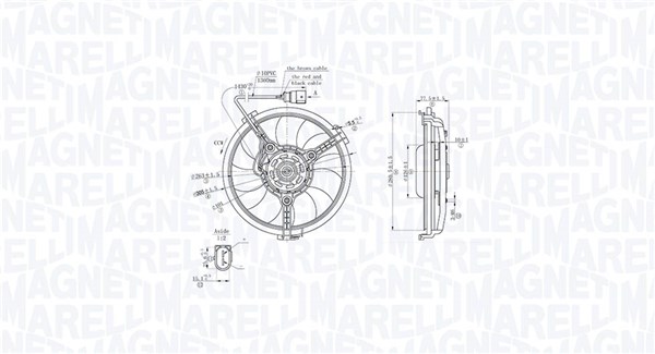 Ventilatorwiel-motorkoeling Magneti Marelli 069422881010