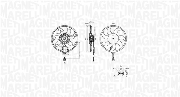 Ventilatorwiel-motorkoeling Magneti Marelli 069422882010