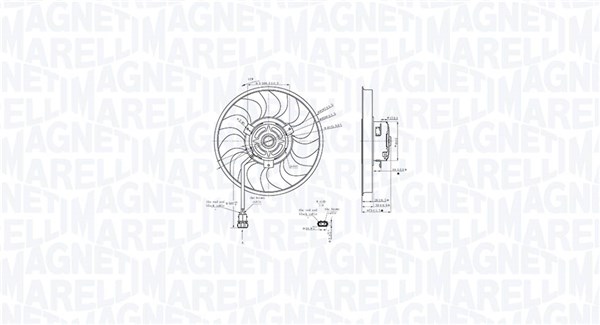 Ventilatorwiel-motorkoeling Magneti Marelli 069422888010