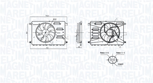 Koelventilatorwiel Magneti Marelli 069422899010