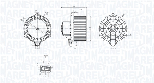 Magneti Marelli Kachelventilator 069412367010