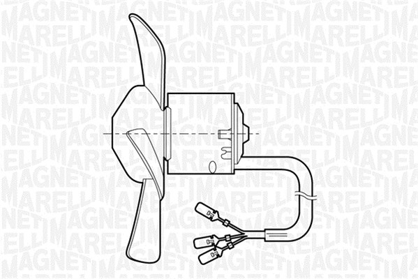 Kachelventilator Magneti Marelli 069401251010