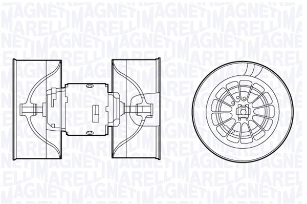 Kachelventilator Magneti Marelli 069412660010