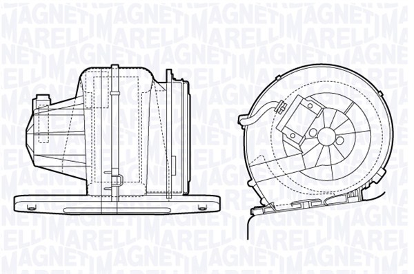 Kachelventilator Magneti Marelli 069412661010