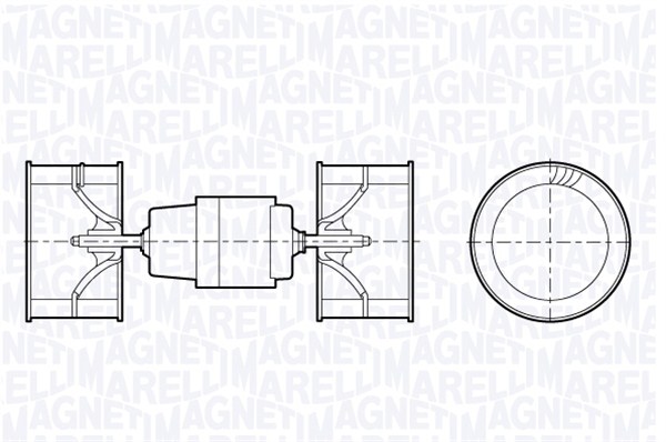 Kachelventilator Magneti Marelli 069412670010