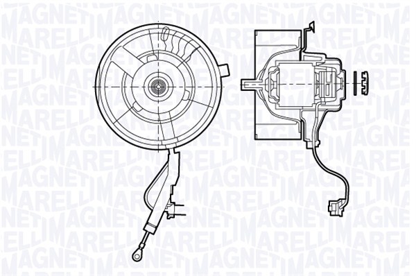 Kachelventilator Magneti Marelli 069412672010