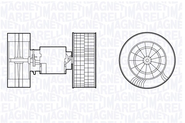 Kachelventilator Magneti Marelli 069412693010