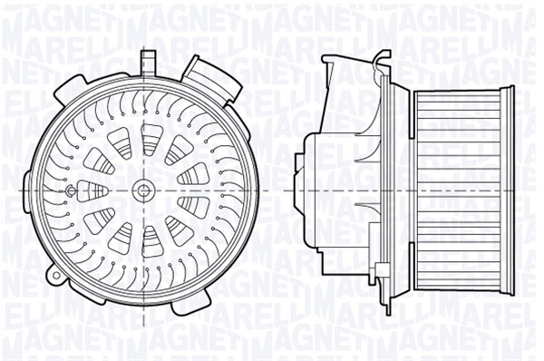 Kachelventilator Magneti Marelli 069412696010