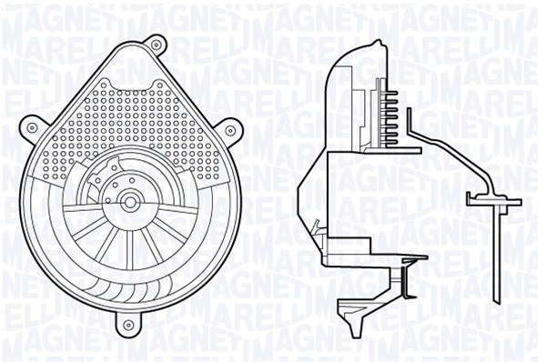 Kachelventilator Magneti Marelli 069412698010