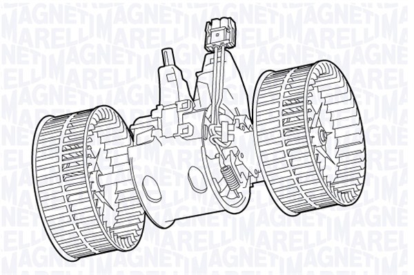 Kachelventilator Magneti Marelli 069412707010