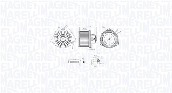 Kachelventilator Magneti Marelli 069412765010