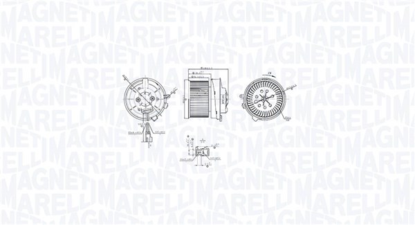 Kachelventilator Magneti Marelli 069412766010