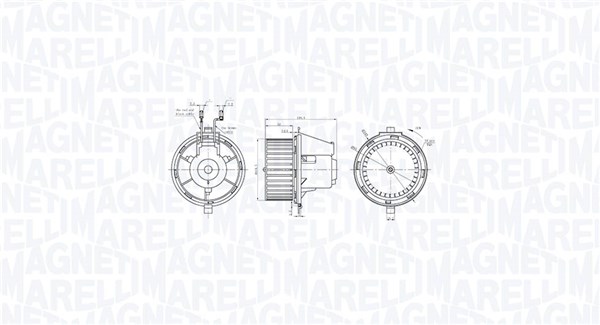 Kachelventilator Magneti Marelli 069412770010