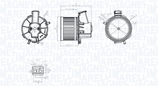 Interieurventilatie Magneti Marelli 069412778010
